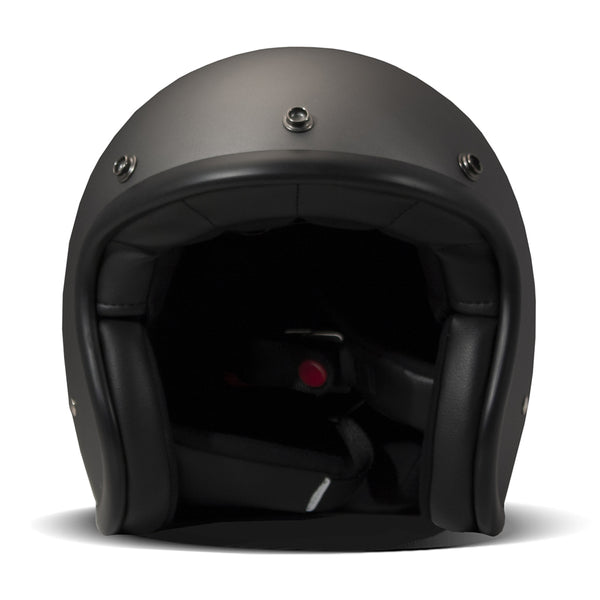 Jet Vintage - Mat Gri Yarı Açık Motosiklet Kaskı